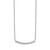 14k White Gold 1/4 carat Lab Grown Diamond VS/SI+ G+ Complete 18 inch Curved Bar Necklace