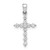 14k White Gold 1/4 carat Lab Grown Diamond VS/SI+ G+ Complete Cross Pendant - PM-D4A2CFBB-2390
