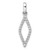 14k White Gold 1/4 carat Lab Grown Diamond VS/SI+ G+ Complete Fashion Geometric Pendant
