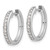 14k White Gold 1/4 carat Lab Grown Diamond VS/SI+ G+ Complete Hinged Hoop Earrings - EM-F2B68A99-3547
