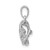 14k White Gold 1/4 carat Lab Grown Diamond VS/SI+ G+ Complete Vibrant Intertwined Circles Pendant