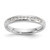 14k White Gold 1/4 carat Lab Grown Diamond VS/SI+ G+ Eleven Stone Complete Channel Set Band