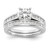 14k White Gold 1/4 carat Lab Grown Diamond VS/SI+ G+ Semi Mount Peg Set Engagement Ring - RM-EF5AD8AC-4131