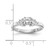 14k White Gold 1/4 carat Lab Grown Diamond VS/SI+ G+ Semi-Mount Peg Set Engagement Ring - RM-A92AA4A9-6670