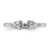 14k White Gold 1/4 carat Lab Grown Diamond VS/SI+ G+ Semi-Mount Peg Set Engagement Ring - RM-A92AA4A9-6670