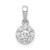 14k White Gold 1/4ct. Diamond Circle Cluster Pendant - PM-53AFDD1C-9816