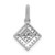 14k White Gold 1/4ct. Diamond Cluster Pendant - PM-B30E9433-4471