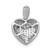 14k White Gold 1/4ct. Diamond Heart Pendant - PM-8F628718-7753