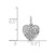 14k White Gold 1/4ct. Diamond Heart Pendant - PM-CBF31365-5442