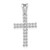 14k White Gold 1/4ct. Diamond Latin Cross Pendant