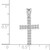 14k White Gold 1/4ct. Diamond Latin Cross Pendant