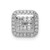 14k White Gold 1/4ct. Diamond Square Cluster Pendant - PM-8A8CD809-8056