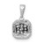 14k White Gold 1/4ct. Diamond Square Cluster Pendant - PM-F7CDE97D-5553