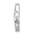 14k White Gold 1/4ct. Moving Diamond Infinity Slide Pendant