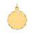 14k .027 Gauge Engravable Scalloped Disc Charm - XM-F60D58A9-7011