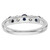 14k White Gold 1/5 carat Diamond and Blue Sapphire Complete Band - RM-2532D7A7-3635