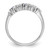14k White Gold 1/5 carat Diamond and Blue Sapphire Complete Band - RM-2E6019DB-4044