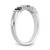 14k White Gold 1/5 carat Diamond and Blue Sapphire Complete Band - RM-F1C02035-5631