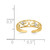14k .02ct Diamond Scroll Toe Ring