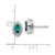 14k White Gold 1/5 carat Lab Grown Diamond VS/SI+ G+ and Lab Created Alexandrite June Birthstone Post Earrings