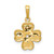 14k .02ct.Diamond Four Leaf Clover Pendant