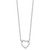 14k White Gold 1/5 carat Lab Grown Diamond VS/SI+ G+ Complete 18 inch Heart Necklace