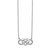 14k White Gold 1/5 carat Lab Grown Diamond VS/SI+ G+ Complete 18 inch Infinity Heart Necklace
