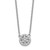 14k White Gold 1/5 carat Lab Grown Diamond VS/SI+ G+ Complete 18 inch Necklace