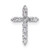 14k White Gold 1/5 carat Lab Grown Diamond VS/SI+ G+ Complete Cross Chain Slide Pendant - PM-A5603B5C-2472