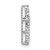 14k White Gold 1/5 carat Lab Grown Diamond VS/SI+ G+ Complete Cross Chain Slide Pendant - PM-A5603B5C-2472