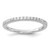 14k White Gold 1/5 carat Lab Grown Diamond VS/SI+ G+ Complete Wedding Band - RM-1943A109-5573