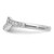 14k White Gold 1/5 carat Lab Grown Diamond VS/SI+ G+ Complete Wedding Band - RM-BA4735CD-8987