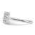 14k White Gold 1/5 carat Lab Grown Diamond VS/SI+ G+ Initial N Adjustable Ring