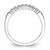 14k White Gold 1/5 carat Lab Grown Diamond VS/SI+ G+ Nine Stone Complete Fashion band - RM-158675C3-6561
