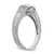 14k White Gold 1/5 carat Lab Grown Diamond VS/SI+ G+ Round Complete Shared Prong Engagement Ring