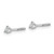 14k White Gold 1/5 ctw Lab Grown Diamond VS/SI+ G+ Round 3 Prong Heavy Wt. Screwback Stud Earrings