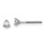 14k White Gold 1/5 ctw Lab Grown Diamond VS+ F+ Round 3 Prong Heavy Wt. Screwback Stud Earrings - EM-BA0A7900-2645