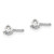 14k White Gold 1/5 ctw Lab Grown Diamond VS+ F+ Round 3 Prong Heavy Wt. Screwback Stud Earrings - EM-BA0A7900-2645