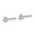14k White Gold 1/5 ctw Lab Grown Diamond VS+ F+ Round 3 Prong Heavy Wt. Stud Earrings