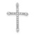 14k White Gold 1/5ct. Diamond Cross Chain Slide - PM-A30D8AC1-1565