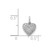 14k White Gold 1/5ct. Diamond Heart Pendant