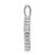 14k White Gold 1/6 carat Lab Grown Diamond VS/SI+ G+ Complete Cross Pendant - PM-37068ED8-2223