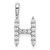14k White Gold 1/6 carat Lab Grown Diamond VS/SI+ G+ Complete Letter H Initial Pendant