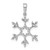 14k White Gold 1/6ct. Diamond Snowflake Pendant - PM-552A4F0D-9643