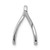 14k White Gold 1/8 carat Lab Grown Diamond VS/SI+ G+ Complete Wishbone Chain Slide Pendant