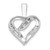 14k White Gold 1/8ct. Diamond Heart Pendant