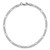 14K White Gold 10 inch 2.5mm Semi-Solid Figaro with Lobster Clasp Chain