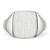 14k White Gold 10.5x11.0mm Closed Back Signet Ring