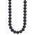 14k White Gold 10-11mm Black Near-Round Freshwater Cultured Pearl 18 inch Necklace