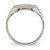 14k White Gold 11.0x9.0mm Closed Back Signet Ring